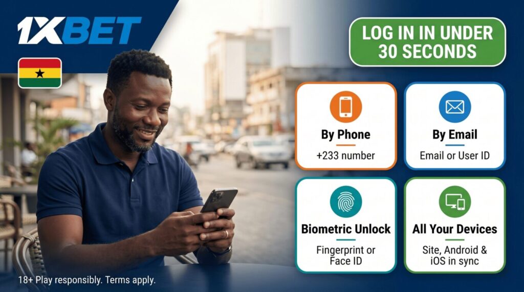 1xBet Ghana Login